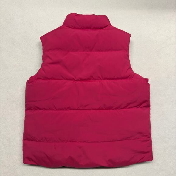 Ralph Lauren Girls‎ Large 12-14 Reversible Down Filled Puffer Vest Pink/Floral - Picture 3 of 9